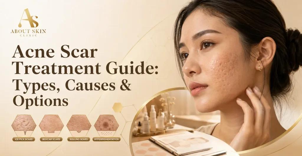 ภาพประกอบบทความ Acne Scar Treatment Guide: Types, Causes & Options - About Skin Clinic