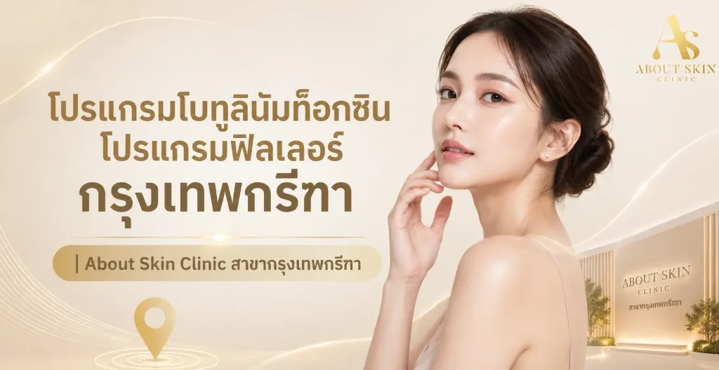 ภาพประกอบบทความ โปรแกรมโบทูลินัมท็อกซิน โปรแกรมฟิลเลอร์ กรุงเทพกรีฑา | About Skin Clinic สาขากรุงเทพกรีฑา - About Skin Clinic