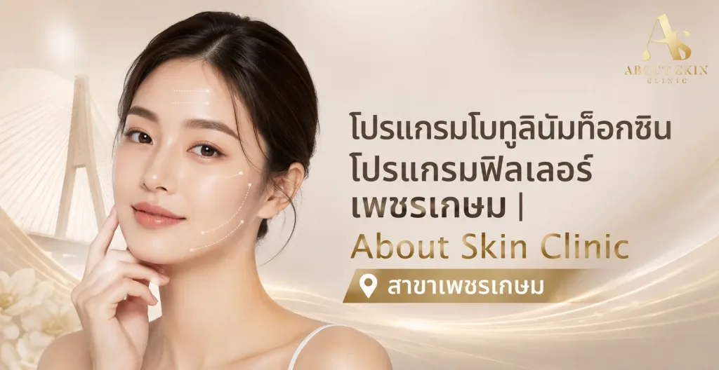 ภาพประกอบบทความ โปรแกรมโบทูลินัมท็อกซิน โปรแกรมฟิลเลอร์ เพชรเกษม | About Skin Clinic สาขาเพชรเกษม - About Skin Clinic