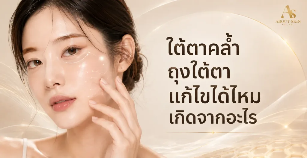 ภาพประกอบบทความ ใต้ตาคล้ำ ถุงใต้ตา แก้ไขได้ไหม เกิดจากอะไร - About Skin Clinic