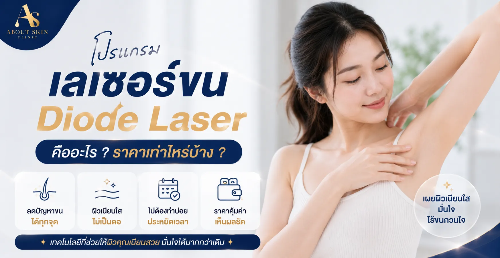 เลเซอร์ขน diode laser About Skin Clinic