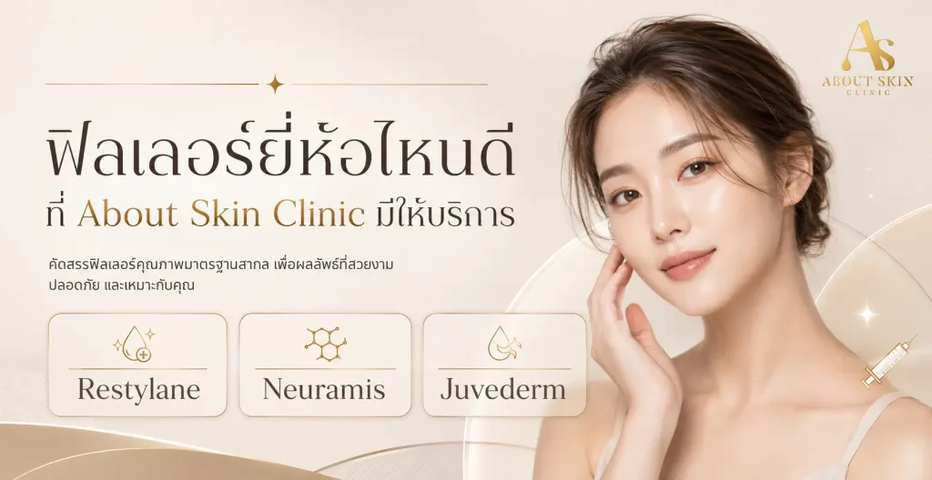 ภาพประกอบบทความ ฟิลเลอร์ยี่ห้อไหนดี ที่ About Skin Clinic มีให้บริการ - About Skin Clinic