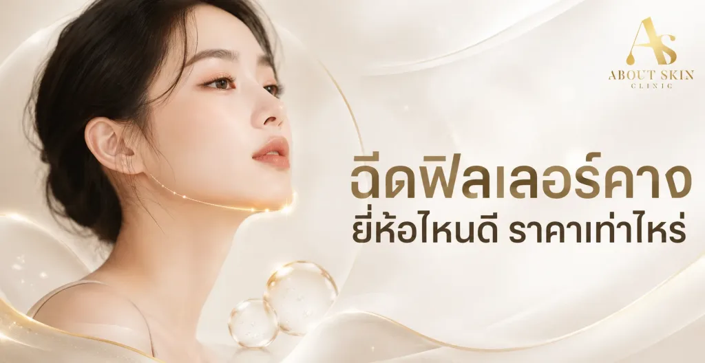 ภาพประกอบบทความ ฉีดฟิลเลอร์คาง ยี่ห้อไหนดี ราคาเท่าไหร่ - About Skin Clinic