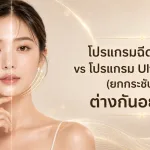 ภาพประกอบบทความ โปรแกรมฉีด Filler vs โปรแกรม Ultra Lifting (ยกกระชับผิว) ต่างกันอย่างไร - About Skin Clinic