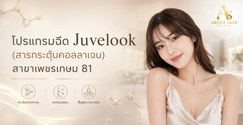 ภาพประกอบบทความ โปรแกรมฉีด Juvelook (สารกระตุ้นคอลลาเจน) สาขาเพชรเกษม 81 - About Skin Clinic