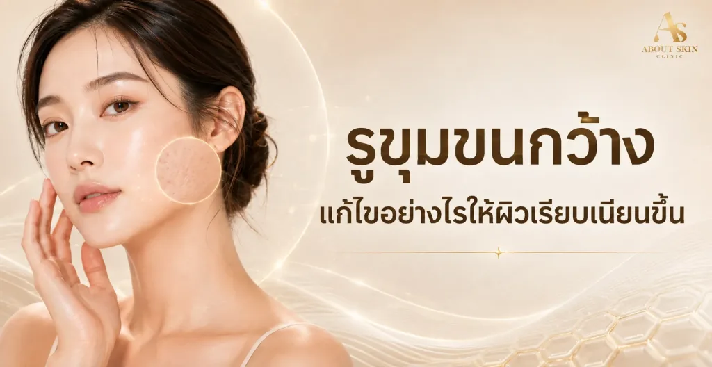 ภาพประกอบบทความ รูขุมขนกว้าง แก้ไขอย่างไรให้ผิวเรียบเนียนขึ้น - About Skin Clinic