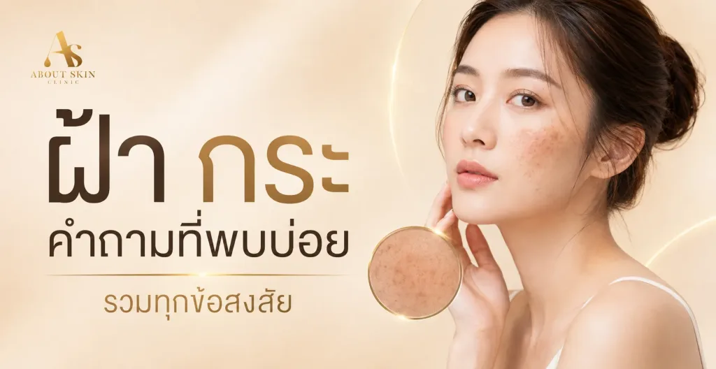 ภาพประกอบบทความ ฝ้า กระ คำถามที่พบบ่อย รวมทุกข้อสงสัย - About Skin Clinic