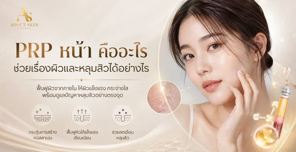 ภาพประกอบบทความ PRP หน้า คืออะไร ช่วยเรื่องผิวและหลุมสิวได้อย่างไร - About Skin Clinic