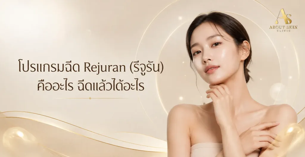 ภาพประกอบบทความ โปรแกรมฉีด Rejuran (รีจูรัน) คืออะไร ฉีดแล้วได้อะไร - About Skin Clinic