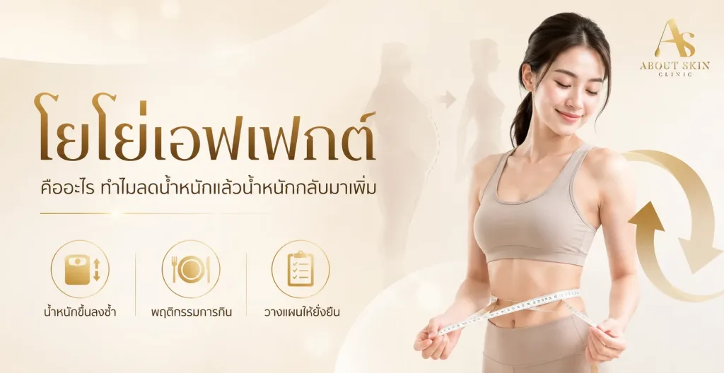 ภาพประกอบบทความ โยโย่เอฟเฟกต์ คืออะไร ทำไมลดน้ำหนักแล้วน้ำหนักกลับมาเพิ่ม - About Skin Clinic