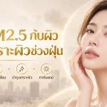 ภาพประกอบบทความ ฝุ่น PM2.5 ทำร้ายผิวได้อย่างไร? วิธีดูแลเกราะป้องกันผิวช่วงฝุ่นและหน้าหนาว - About Skin Clinic