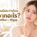 ภาพประกอบบทความ สิวขึ้นก่อนมีประจำเดือน - About Skin Clinic